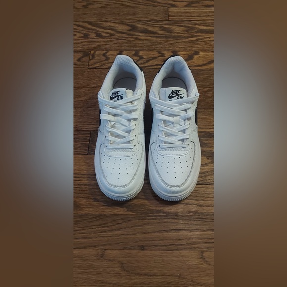 Nike Other - nike air force 1 low white black gs 6Y